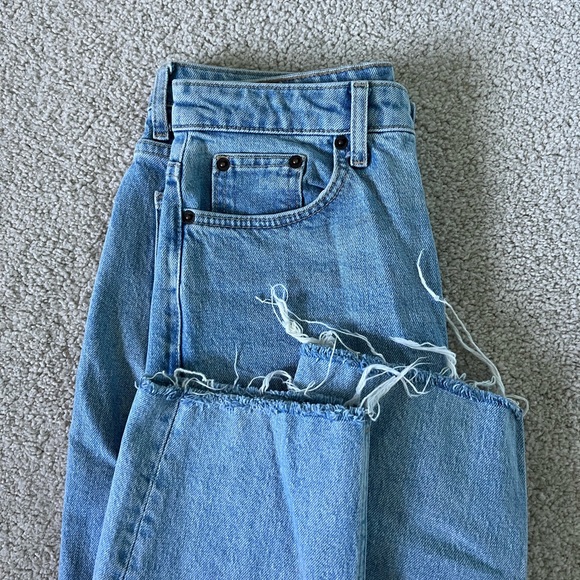 Topshop Crop Straight Leg Jeans - Picture 3 of 6